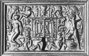 Lås med monogram av Anne de Montmorency (1493-1567) (järn) av French School