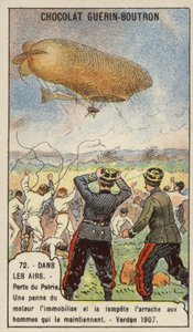 Förlust av det franska militära luftskeppet Patrie, Verdun av French School