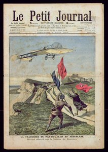 Louis Bleriot (1872-1936) landar vid Dover, från 