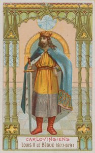 Ludvig II, karolingisk kung av Frankrike 877-879 av French School