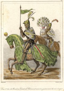 Ludvig II, kallad den gode (1337 - 1410), hertig av Bourbon (1356), greve av Clermont. av French School