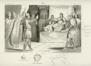 Ludvig I, frankernas kung och helige romerska kejsare av French School