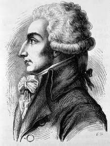 Louis Michel Lepeletier, Marquis de Saint-Fargeau (Saint Fargeau), fransk politiker (1760-1793) - i "" Frankrikes historia"" av Henri Martin av French School