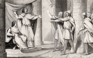 Ludvig V (967-87) Loafer visar sin krona för sina anhängare, från 