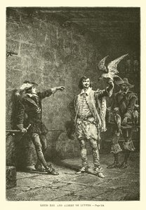 Ludvig XIII och Albert de Luynes av French School