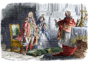 Ludvig XIV gifter sig med Francoise d? Aubigne, Marquise de Maintenon (vintern 1683/84) - Hemligt äktenskap mellan kung Ludvig XIV (1638-1715) och Francoise d