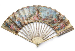 Ludvig XVI periodfläkt, sista kvartalet 1700-talet av French School