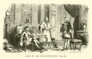 Ludvig XV och hans rådmän av French School
