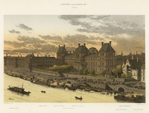 Louvren under Ludvig XIV, 1663 av French School