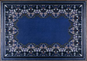 Nedre bokomslag med blommönster, 1886 av French School