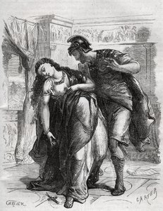 Lucreces död: Lucrece (Lucrezia, Lucretia, romersk dam från 600-talet f.Kr.) blev offer för våld av sin kusin Sextus Tarquin, son till Tarquin den Superb. Hon begick självmord inför sin man, Lucius Tarquinius Collatinus, känd som Ta av French School
