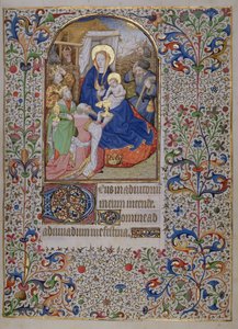 MS.McClean.81.f68r Adoration of the Magi, French Horae av French School