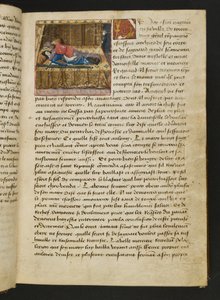 MS Hunter 252 012r Sida från Hundred New News, c.1461-62 av French School