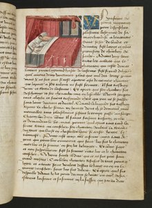 MS Hunter 252 018r-sida från Hundred New News, c.1461-62 av French School