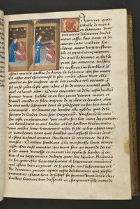 MS Hunter 252 050r-sida från Hundred New News, c.1461-62 av French School