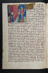 MS Hunter 252 053v Sida från Hundred New News, c.1461-62 av French School