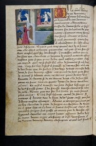 MS Hunter 252 072v Sida från Hundred New News, c.1461-62 av French School