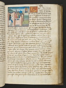 MS Hunter 252 101r-sida från Hundred New News, c.1461-62 av French School