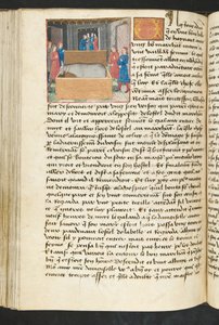 MS Hunter 252 134v Sida från Cent Nouvelles Nouvelles, c.1461-62 av French School