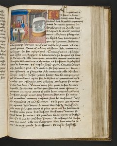 MS Hunter 252 147r-sida från Hundred New News, c.1461-62 av French School