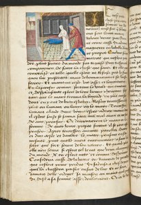 MS Hunter 252 149v Sida från Cent Nouvelles Nouvelles, c.1461-62 av French School