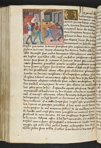 MS Hunter 252 152v Sida från Hundred New News, c.1461-62 av French School