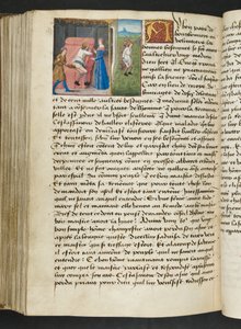 MS Hunter 252 167v Sida från Hundred New News, c.1461-62 av French School