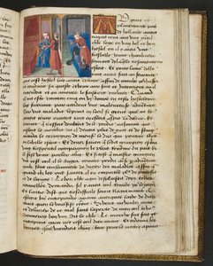 MS Hunter 252 180r-sida från Hundred New News, c.1461-62 av French School