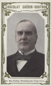 Mckinley, USA:s president (färgad bild) av French School