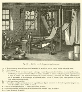 Maskin för mörkläggning av tapeter (gravyr) av French School