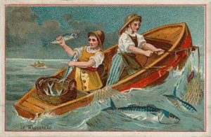Makrill (chromolitho) av French School