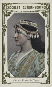 Madame Eames, de lOpera (färgat foto) av French School