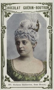 Madame Heilbronn, i Manon (färgad bild) av French School
