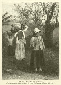 Madame Hlawczek Au Zambese (gravyr) av French School