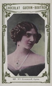 Madame Kousnezoff, Opera (färgad bild) av French School