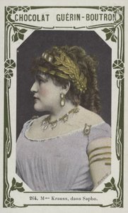 Madame Krauss, i Sappho (färgat foto) av French School