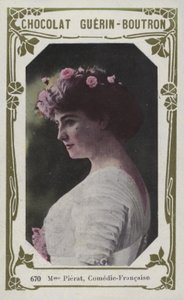 Madame Pierat, Comedie-Francaise (färgad bild) av French School
