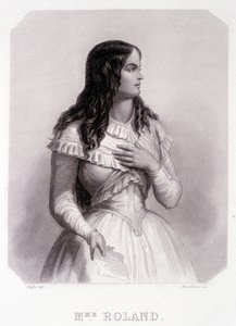 Madame Roland (eller Roland de la plataière, Jeanne Marie eller Monon Philipon), fransk politiker (1754-1793) - gravyr av French School