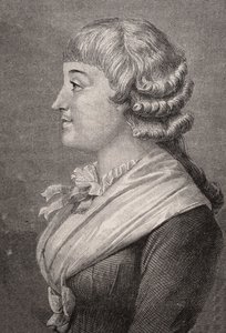 Madame Roland, graverad av Stephane Pannemaker (1847-1930) efter Rambert, från 