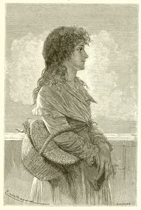 Madame Roland i sin barndom av French School