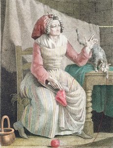 Madame Sans Culotte, ca 1789 av French School