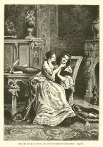 Madame de Maintenon och hertiginnan av Bourgogne av French School