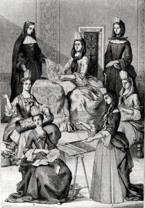 Madame de Maintenon med sina damer i väntan av French School