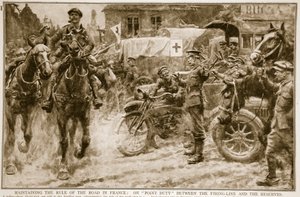 Att upprätthålla vägstyrningen i Frankrike: på punkttjänst mellan skjutlinjen och reservaten, 1914-19 av French School