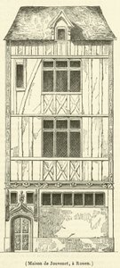 House of Jouvenet, i Rouen (gravyr) av French School