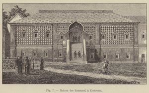 House of the Romanoffs, vid Kostroma (gravyr) av French School