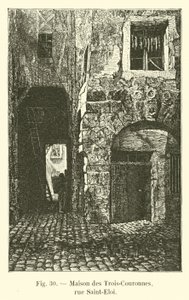De tre kronornas hus, rue Saint-Eloi av French School