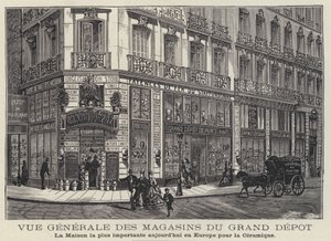 Maisons du Grand Depot, keramikbutik i Paris, Frankrike av French School