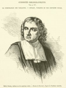 Maitre Boulay, skräddare på 1600-talet (gravyr) av French School