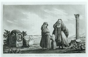 Maltesiska kvinnor, från det antika och moderna Malta av Pierre Marie Louis de Boisgelin de Kerdu, publicerad 1805 av French School